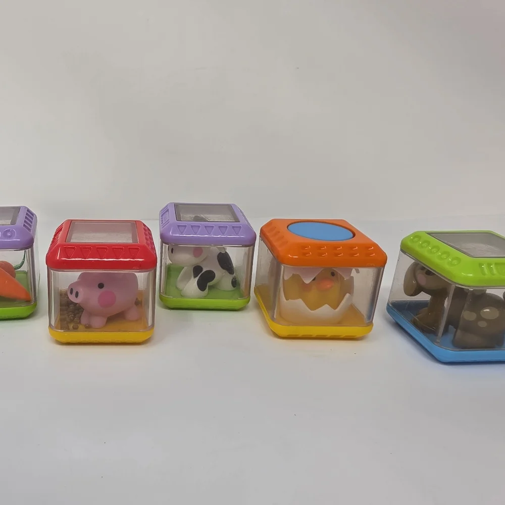 Fisher Price Peek Sensory Blocks Lot of 5